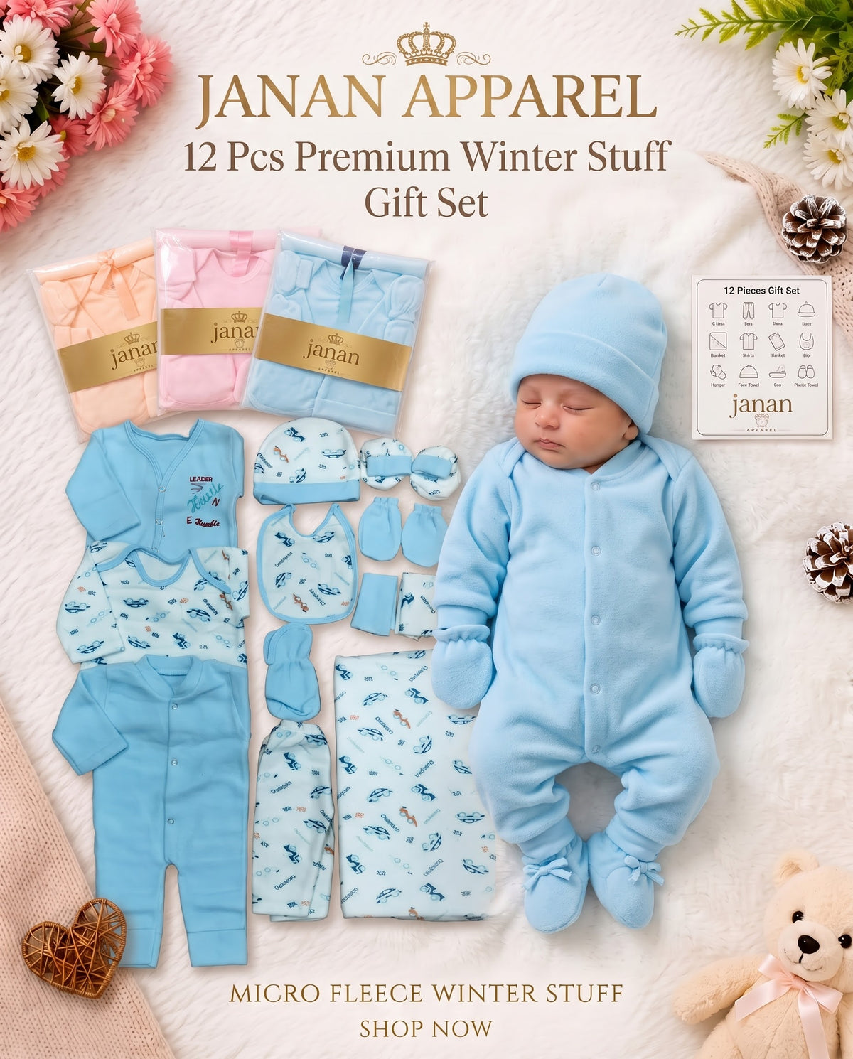 12 pieces winter stuff Gift Set