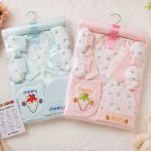 Newborn Baby Starter Gift Sets (often sold as the "Sweet Strawberry" or "Cheery" theme 8-piece collection
