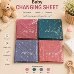 Baby Changing Rexine Sheet | Waterproof Baby Changing Mat | Polka Dot Changing Mat | Portable Changing Sheet